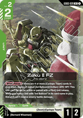 Gundam Card Game Zaku II FZ GD03-020 Rare single card – Steel Requiem