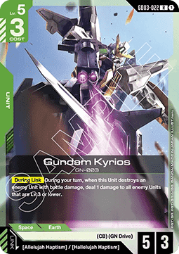 Gundam Card Game Gundam Kyrios GD03-022 Rare single card – Steel Requiem