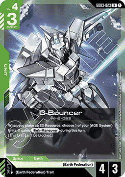 Gundam Card Game G-Bouncer GD03-023 Rare single card – Steel Requiem