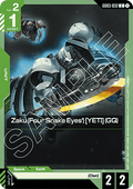 Gundam Card Game Zaku (Four Snake Eyes') (GQ) GD03-032 Common single card – Steel Requiem