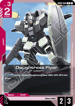 Gundam Card Game Daughtress Flyer GD03-044 Common single card – Steel Requiem