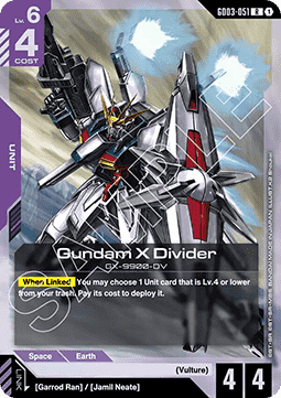 Gundam Card Game Gundam X Divider GD03-051 Rare single card – Steel Requiem