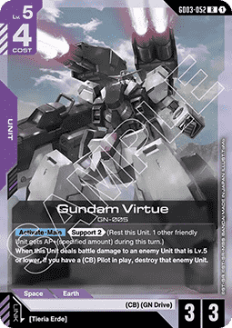 Gundam Card Game Gundam Virtue GD03-052 Rare single card – Steel Requiem