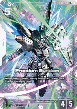 Gundam Card Game Freedom Gundam GD03-070 Legendary Rare + single card – Steel Requiem