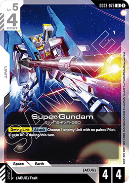 Gundam Card Game Super Gundam GD03-075 Uncommon single card – Steel Requiem