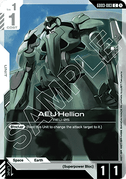 Gundam Card Game AEU Hellion GD03-083 Common single card – Steel Requiem