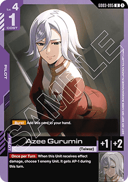 Gundam Card Game Azee Gurumin GD03-095 Uncommon single card – Steel Requiem