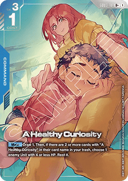Gundam Card Game A Healthy Curiosity GD03-101 Rare + single card – Steel Requiem