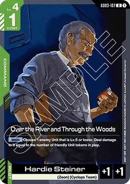 Gundam Card Game Over the River and Through the Woods GD03-107 Uncommon single card – Steel Requiem