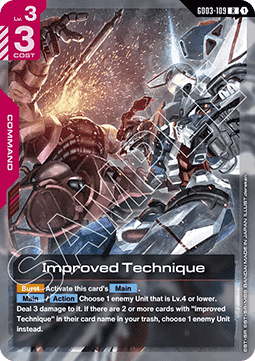 Gundam Card Game Improved Technique GD03-109 Rare single card – Steel Requiem