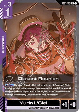 Gundam Card Game Distant Reunion GD03-115 Uncommon single card – Steel Requiem