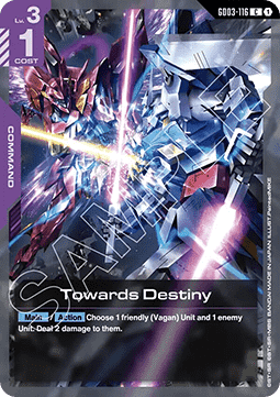 Gundam Card Game Towards Destiny GD03-116 Common single card – Steel Requiem