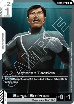 Gundam Card Game Veteran Tactics GD03-122 Common single card – Steel Requiem