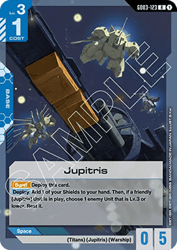 Gundam Card Game Jupitris GD03-123 Rare single card – Steel Requiem