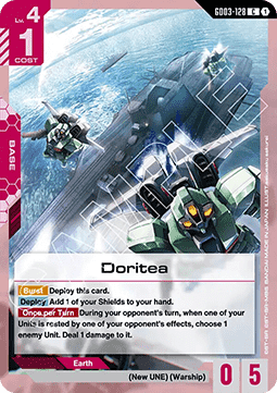 Gundam Card Game Doritea GD03-128 Common single card – Steel Requiem