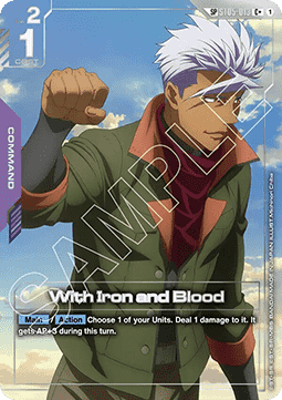 Gundam Card Game With Iron and Blood GD03-ST05-013 Special Rare single card – Steel Requiem