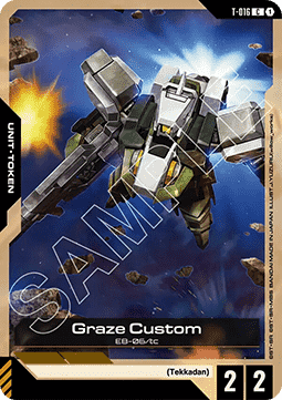 Gundam Card Game Graze Custom GD03-T-016 Token single card – Steel Requiem