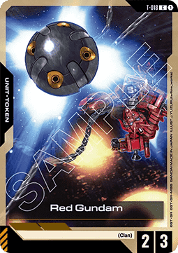 Gundam Card Game Red Gundam GD03-T-018 Token single card – Steel Requiem