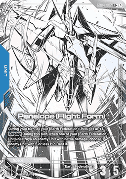 Gundam Card Game Penelope (Flight Form) GD04-002 Legendary Rare + single card – Phantom Aria