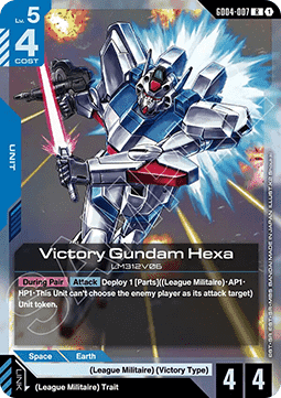 Gundam Card Game Victory Gundam Hexa GD04-007 Rare single card – Phantom Aria