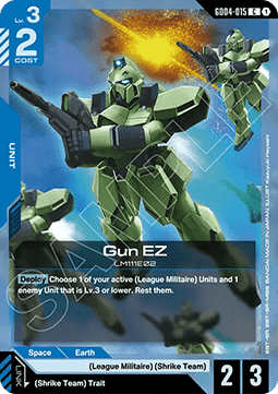 Gundam Card Game Gun EZ GD04-015 Common single card – Phantom Aria