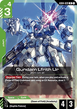 Gundam Card Game Gundam Lfrith Ur GD04-020 Rare single card – Phantom Aria