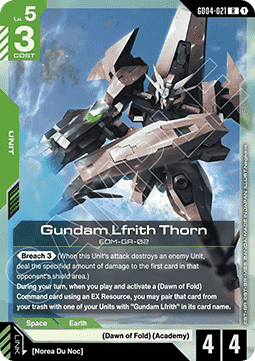 Gundam Card Game Gundam Lfrith Thorn GD04-021 Rare single card – Phantom Aria