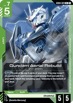 Gundam Card Game Gundam Aerial Rebuild GD04-024 Uncommon single card – Phantom Aria