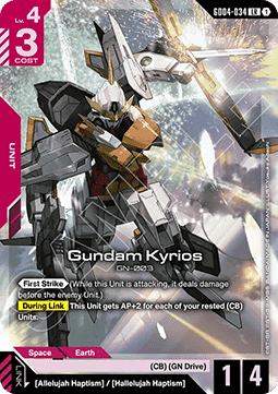 Gundam Card Game Gundam Kyrios GD04-034 Legendary Rare single card – Phantom Aria