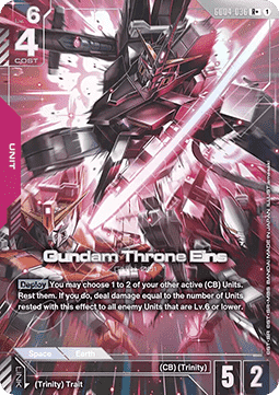 Gundam Card Game Gundam Throne Eins GD04-036 Rare + single card – Phantom Aria