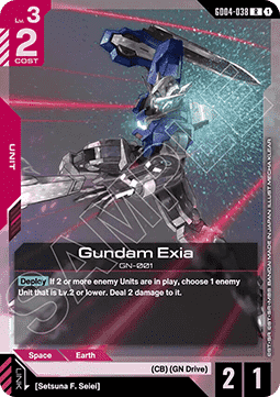 Gundam Card Game Gundam Exia GD04-038 Rare single card – Phantom Aria