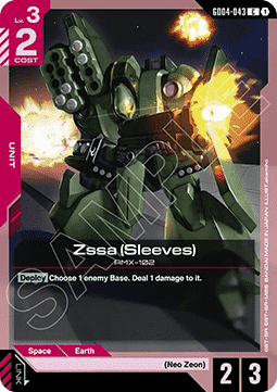 Gundam Card Game Zssa (Sleeves) GD04-043 Common single card – Phantom Aria