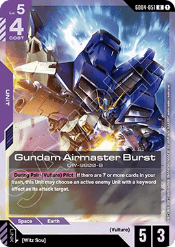 Gundam Card Game Gundam Airmaster Burst GD04-051 Rare single card – Phantom Aria