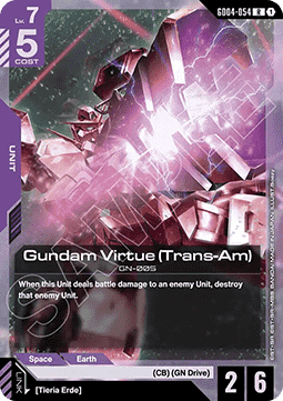 Gundam Card Game Gundam Virtue (Trans-Am) GD04-054 Rare single card – Phantom Aria