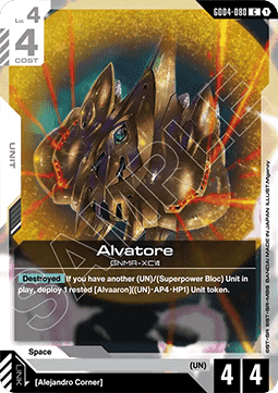 Gundam Card Game Alvatore GD04-080 Common single card – Phantom Aria