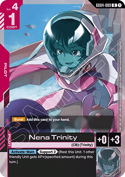 Gundam Card Game Nena Trinity GD04-089 Rare single card – Phantom Aria
