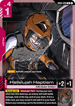 Gundam Card Game Hallelujah Haptism GD04-090 Uncommon single card – Phantom Aria