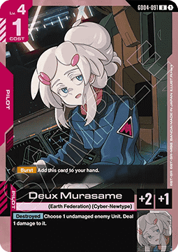 Gundam Card Game Deux Murasame GD04-091 Uncommon single card – Phantom Aria