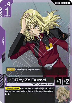 Gundam Card Game Rey Za Burrel GD04-093 Rare single card – Phantom Aria