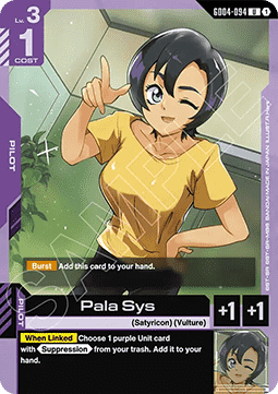 Gundam Card Game Pala Sys GD04-094 Uncommon single card – Phantom Aria
