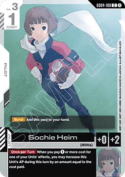 Gundam Card Game Sochie Heim GD04-100 Common single card – Phantom Aria