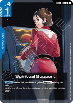 Gundam Card Game Spiritual Support GD04-103 Common single card – Phantom Aria