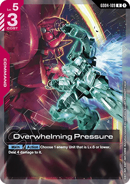 Gundam Card Game Overwhelming Pressure GD04-109 Rare single card – Phantom Aria