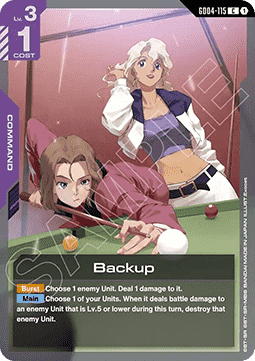 Gundam Card Game Backup GD04-115 Common single card – Phantom Aria