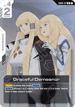 Gundam Card Game Graceful Demeanor GD04-117 Rare single card – Phantom Aria
