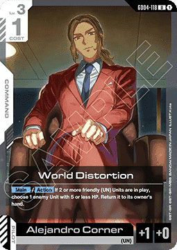 Gundam Card Game World Distortion GD04-118 Uncommon single card – Phantom Aria