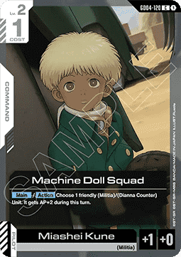 Gundam Card Game Machine Doll Squad GD04-120 Common single card – Phantom Aria