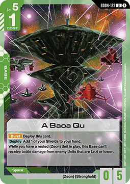 Gundam Card Game A Baoa Qu GD04-123 Uncommon single card – Phantom Aria