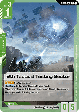 Gundam Card Game Tactical Testing Sector GD04-124 Common single card – Phantom Aria