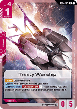 Gundam Card Game Trinity Warship GD04-125 Uncommon single card – Phantom Aria